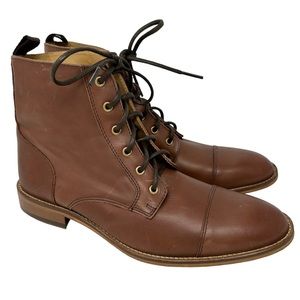 Noak Made in Portgual Lace Up Boots in Brown Leather Men’s 9